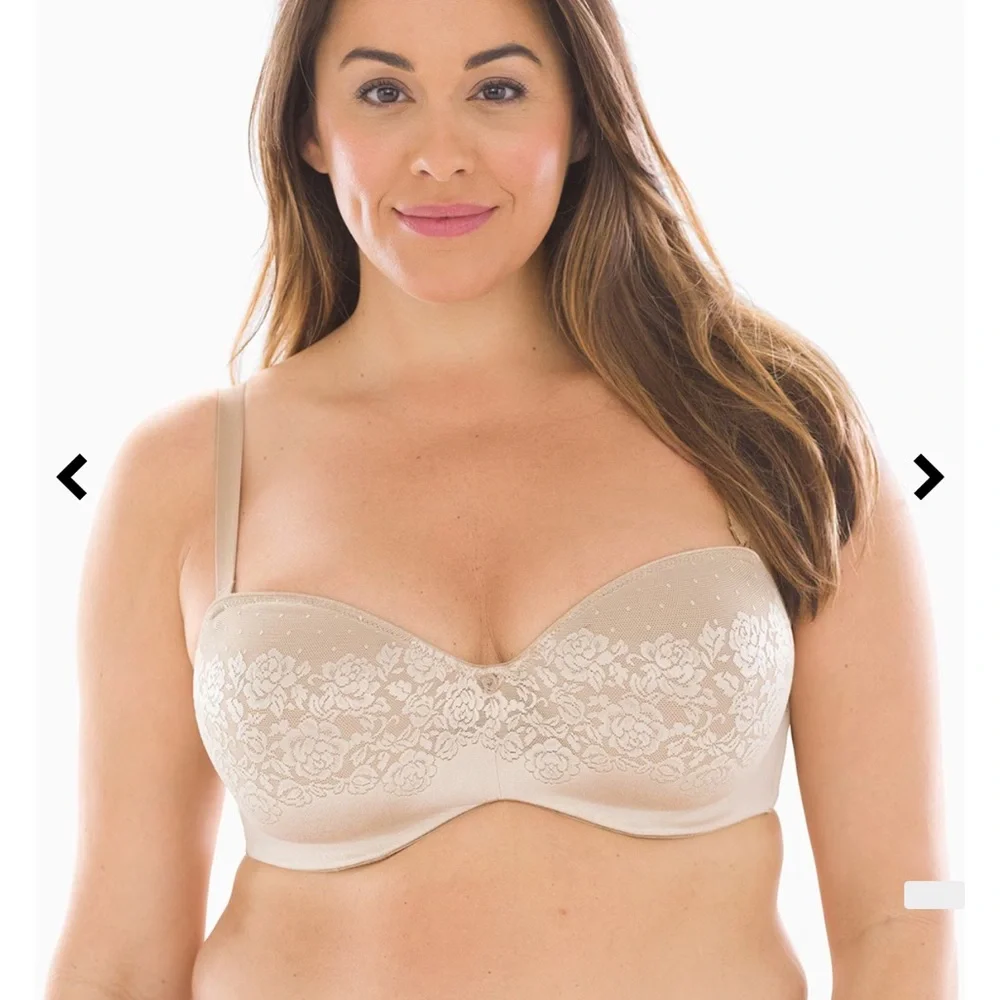 NWT Soma Stunning Support Strapless Convertible Bra Underwire 40 D Tan #0056 - Picture 12 of 13